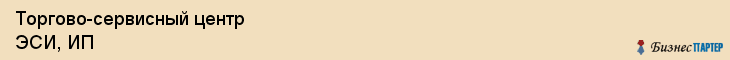 Торгово-сервисный центр ЭСИ, ИП, Тюмень