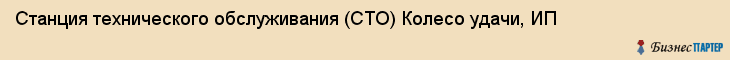 Станция технического обслуживания (СТО) Колесо удачи, ИП, Тюмень