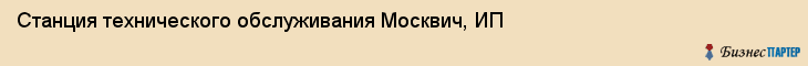 Станция технического обслуживания Москвич, ИП, Тюмень